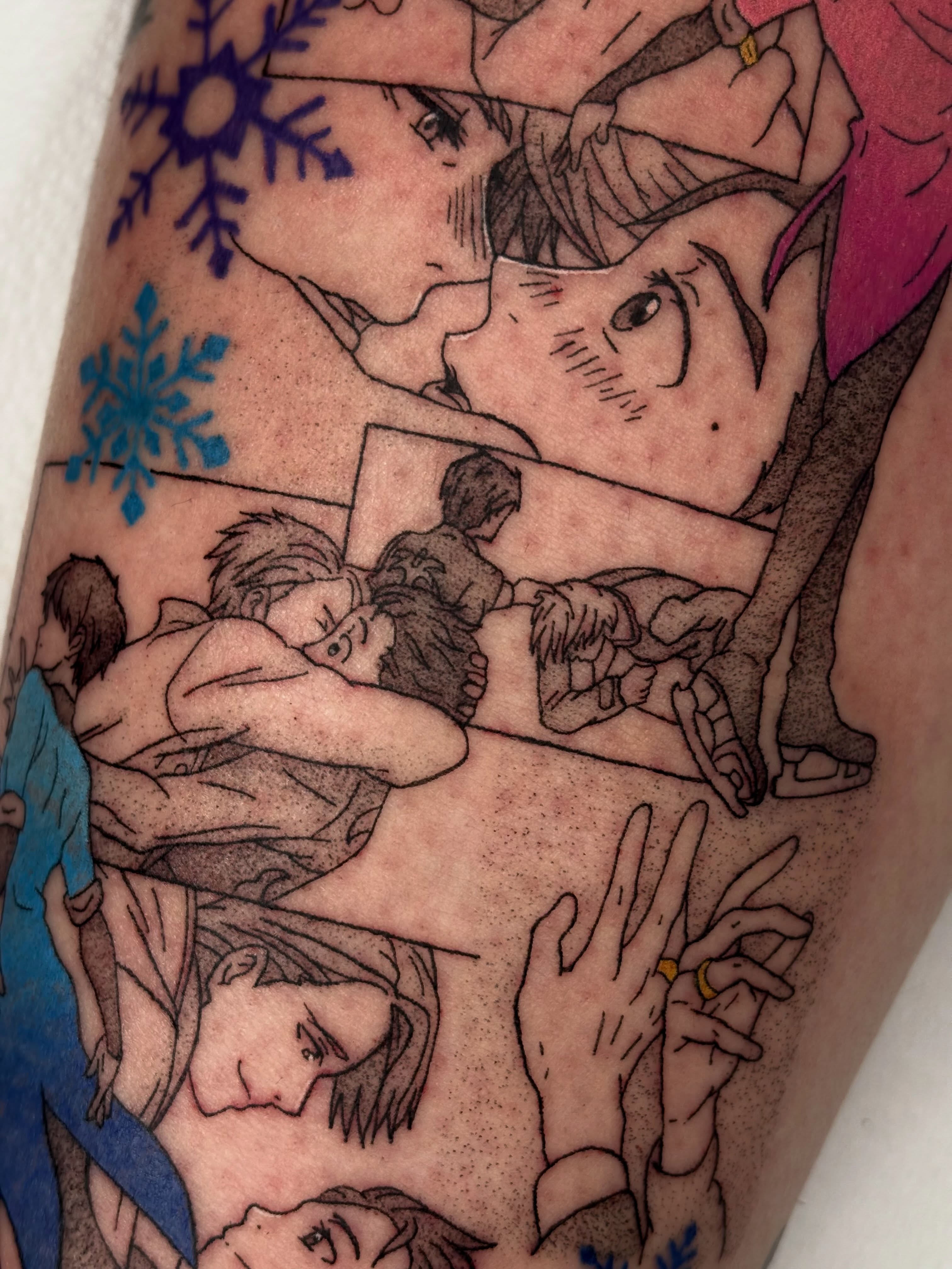 Anime characters anime tattoo on the forearm by mia aka chuu (◕ ˬ ◕ ✿)