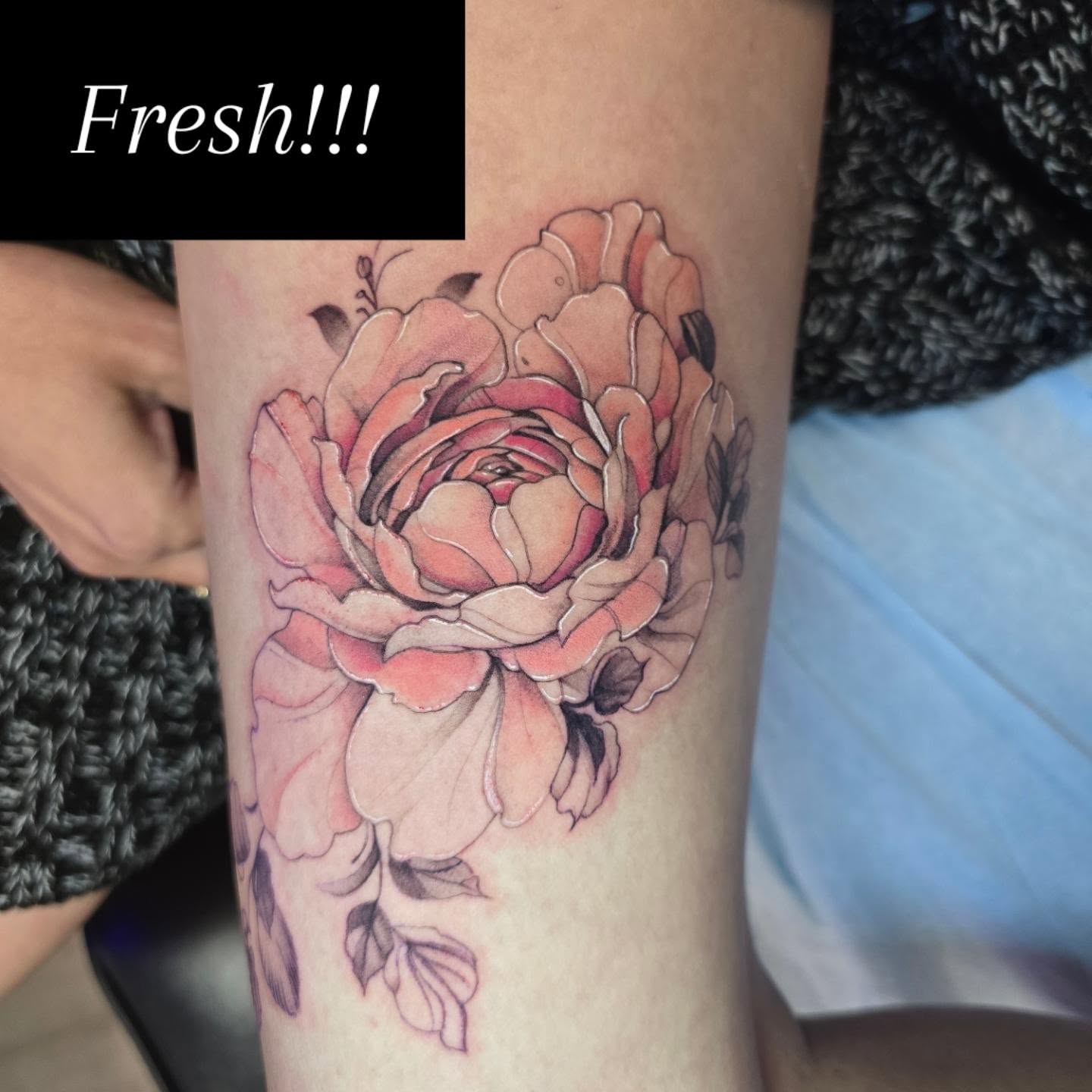Tattoo by @frozenink_tattoo — watercolor