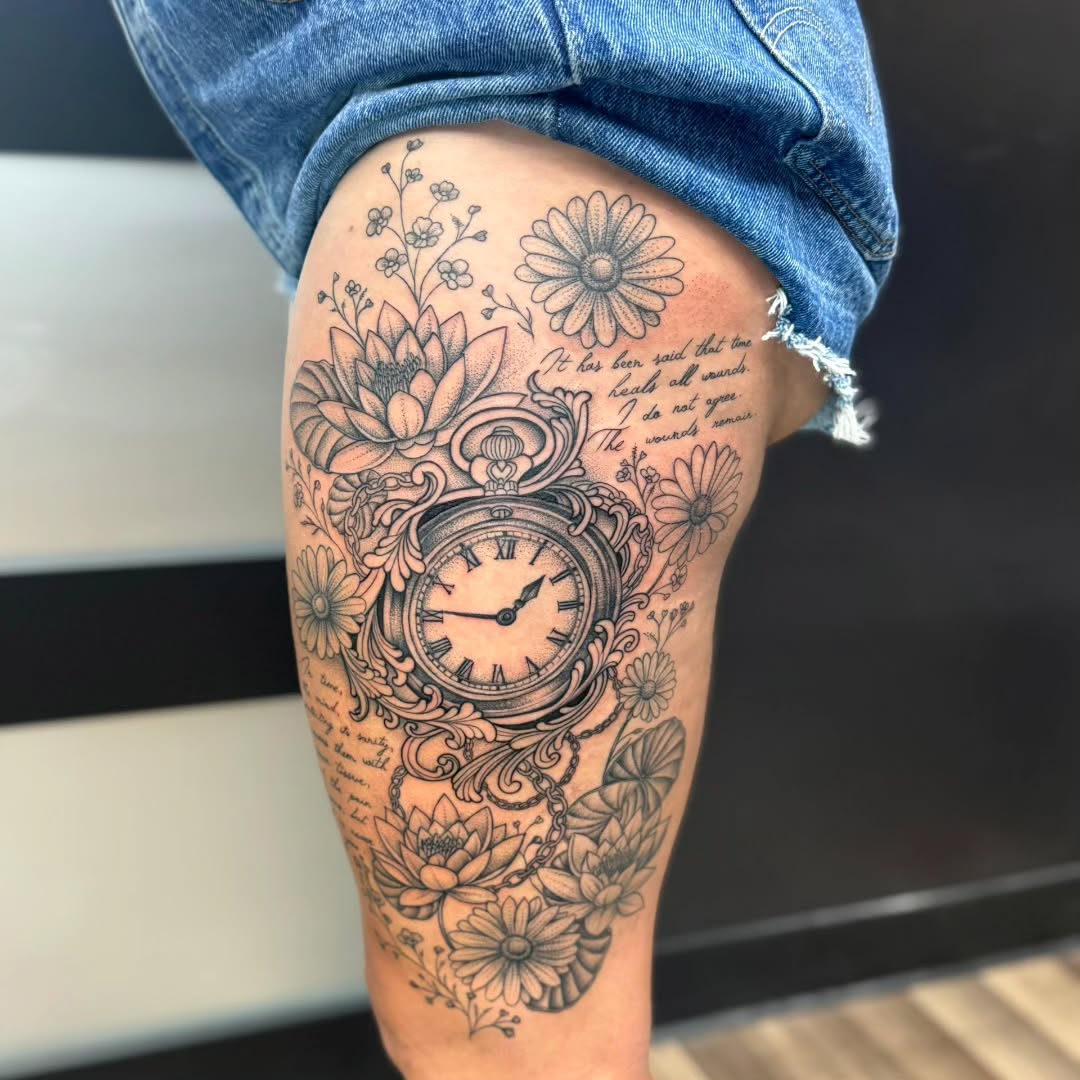 Tattoo by @nathygirltattoo β black_and_grey, realism