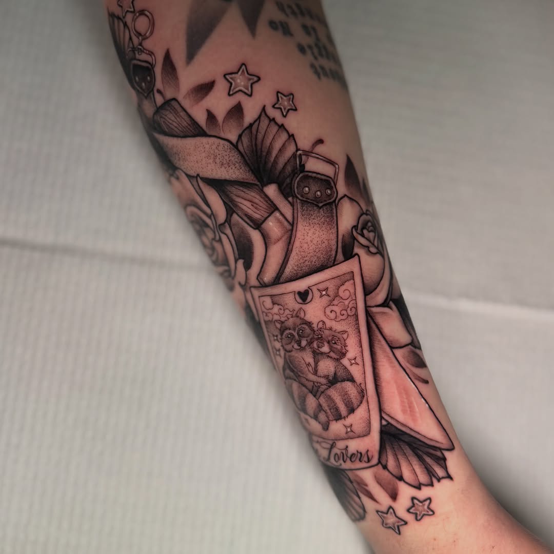 Tattoo by @chiahtattoos — black_and_grey, fine_line