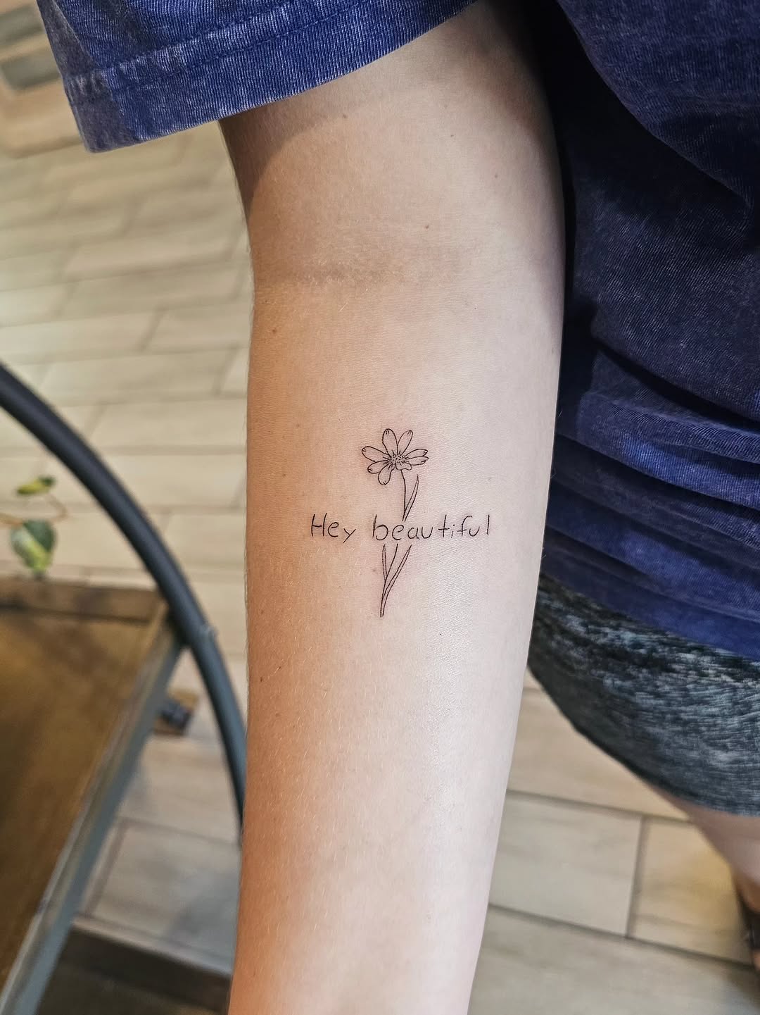 Tattoo by @caseyjo.tattoos — fine_line, lettering_script