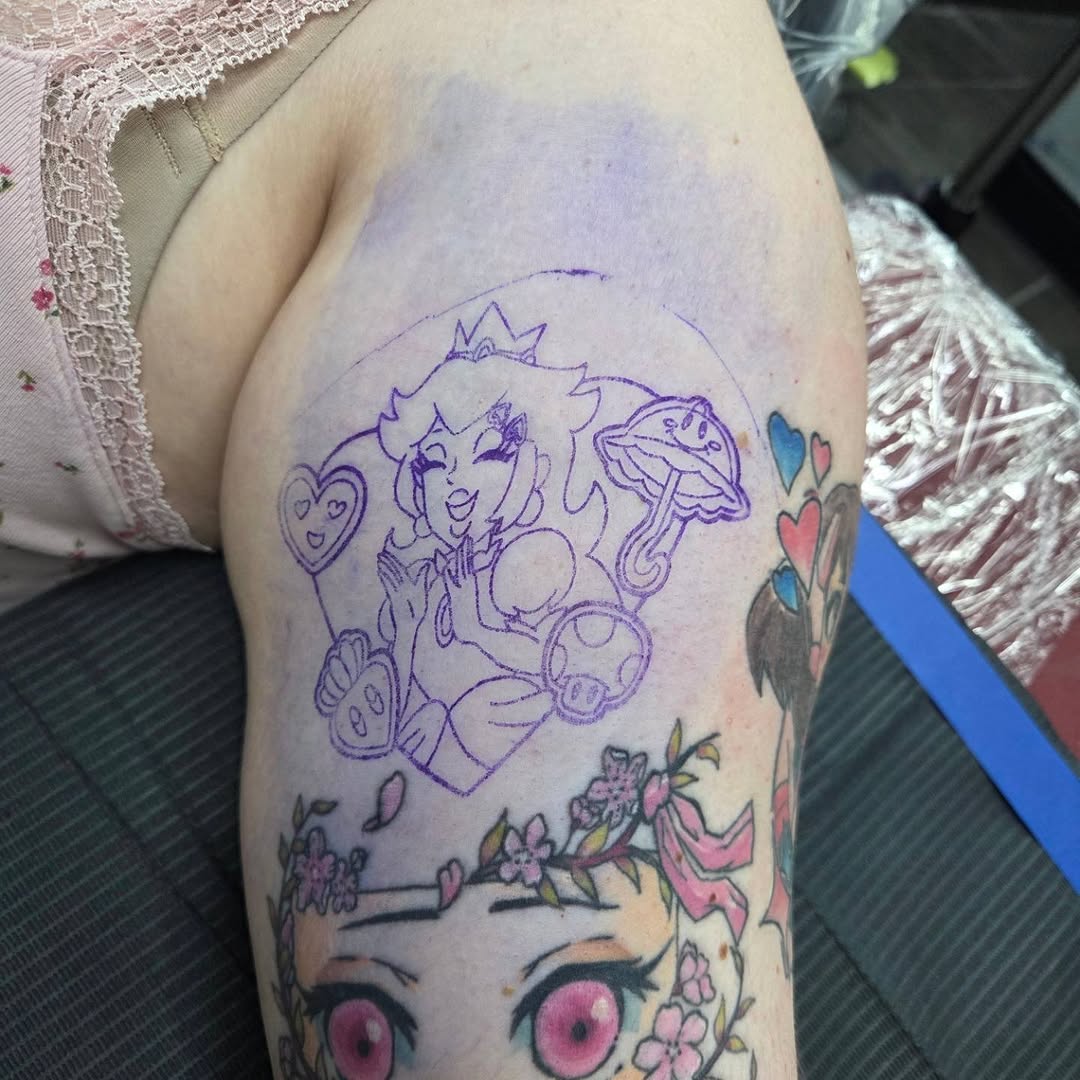Tattoo by @sleepywitchink — anime