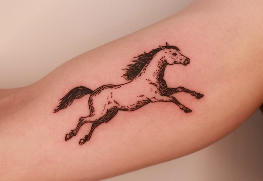Tattoo by @chickpeatattoos — illustrative, black_and_grey