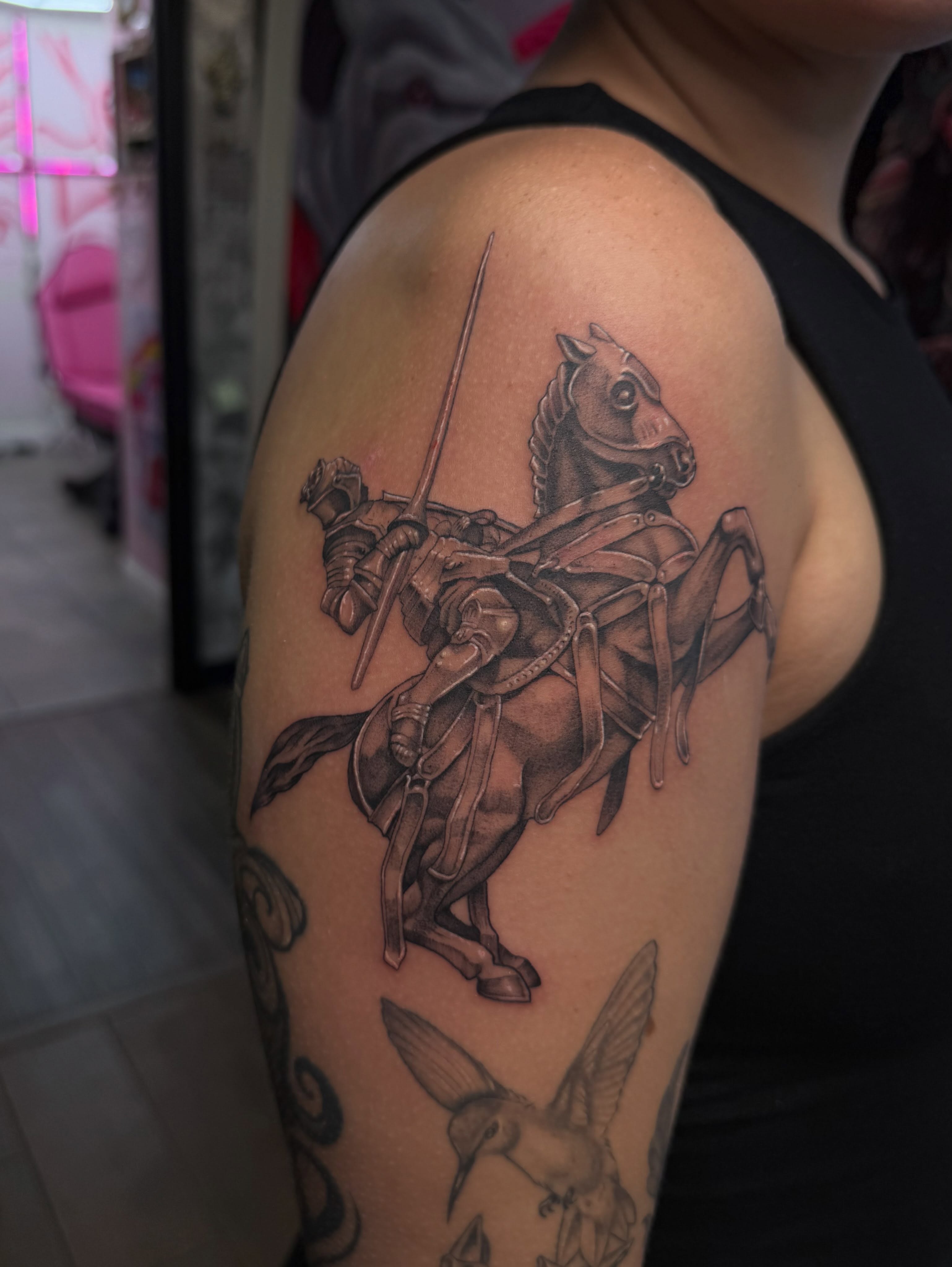 Tattoo by @some.mo.art — black_and_grey