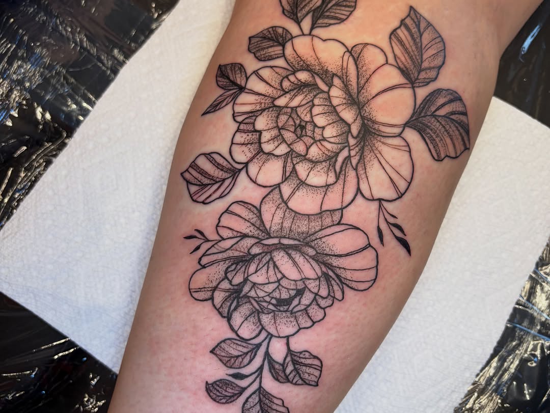 Tattoo by @calencopelandtattoo — dotwork, fine_line