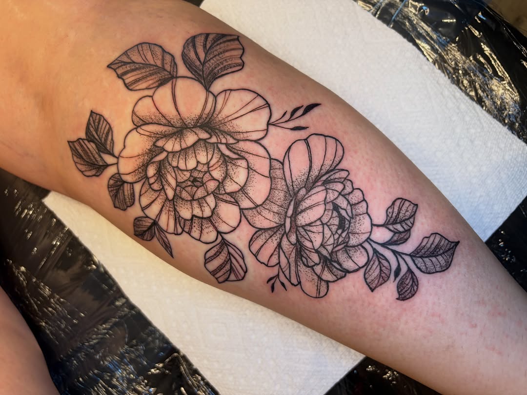 Tattoo by @calencopelandtattoo — dotwork, fine_line
