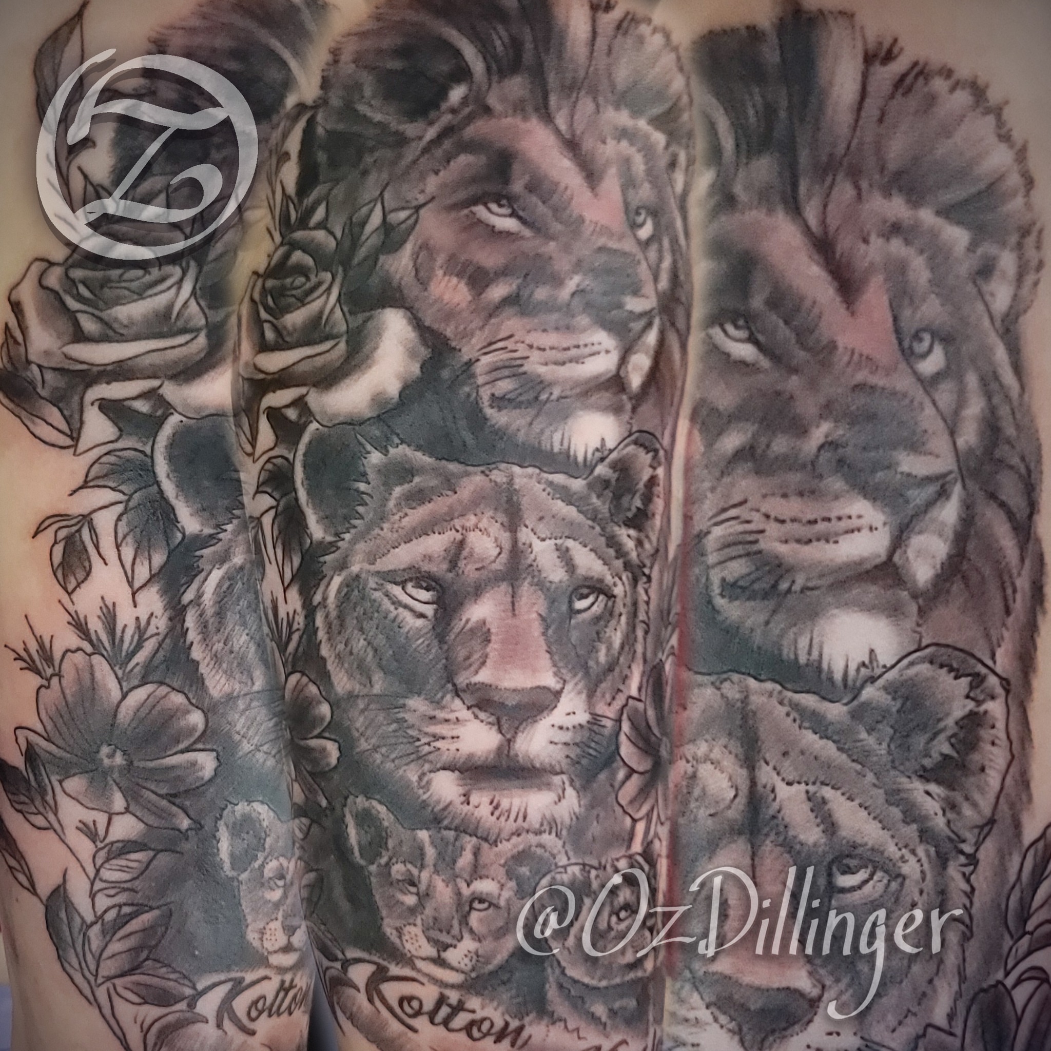 Tattoo by @ozdillinger — realism, black_and_grey