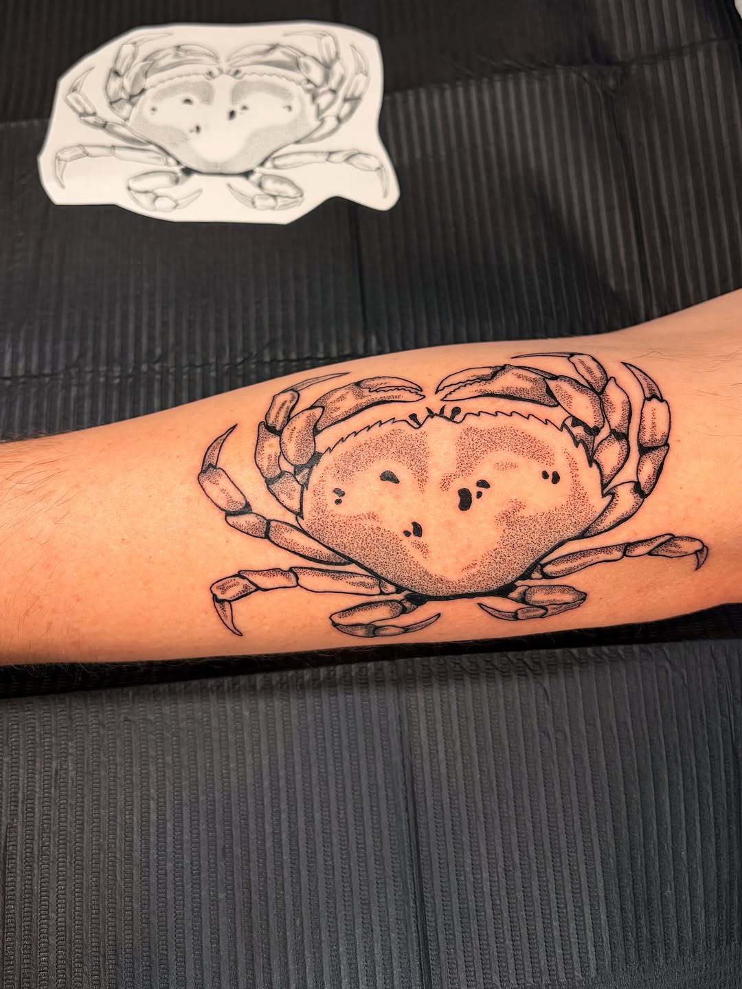 Tattoo by @ratqueenink — black_and_grey, dotwork
