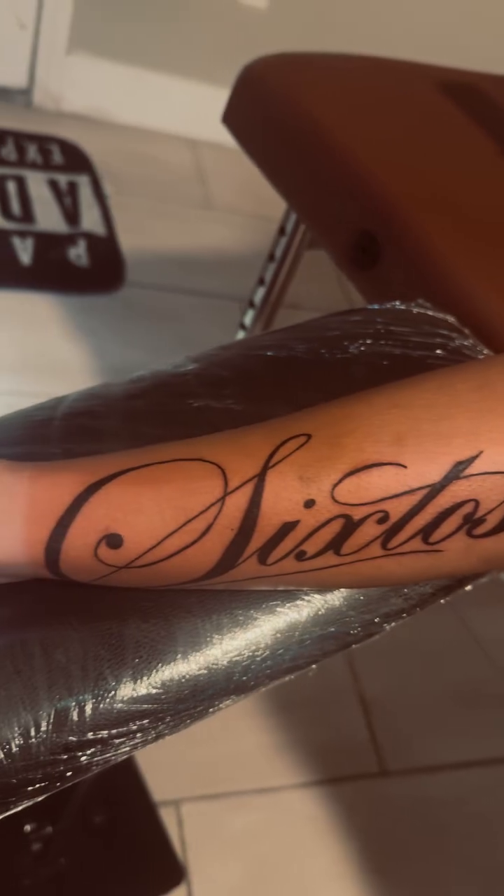 Tattoo by @noirtatu — lettering_script