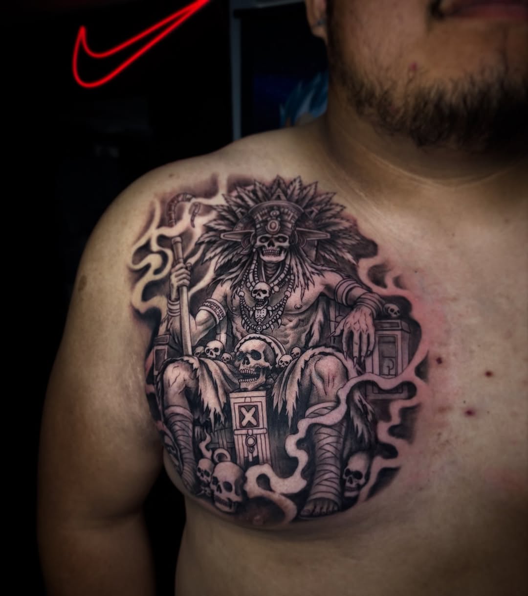 Tattoo by @tatsdesanchez — black_and_grey, realism