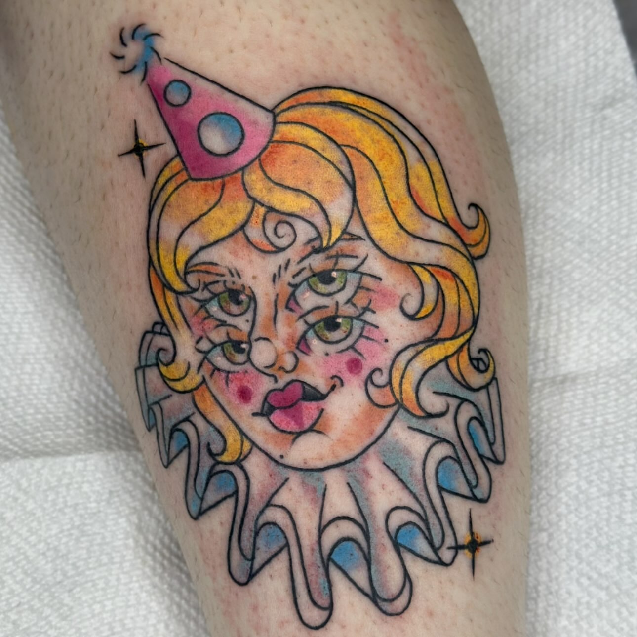 Tattoo by @soapytattoo — american_traditional, trash_polka