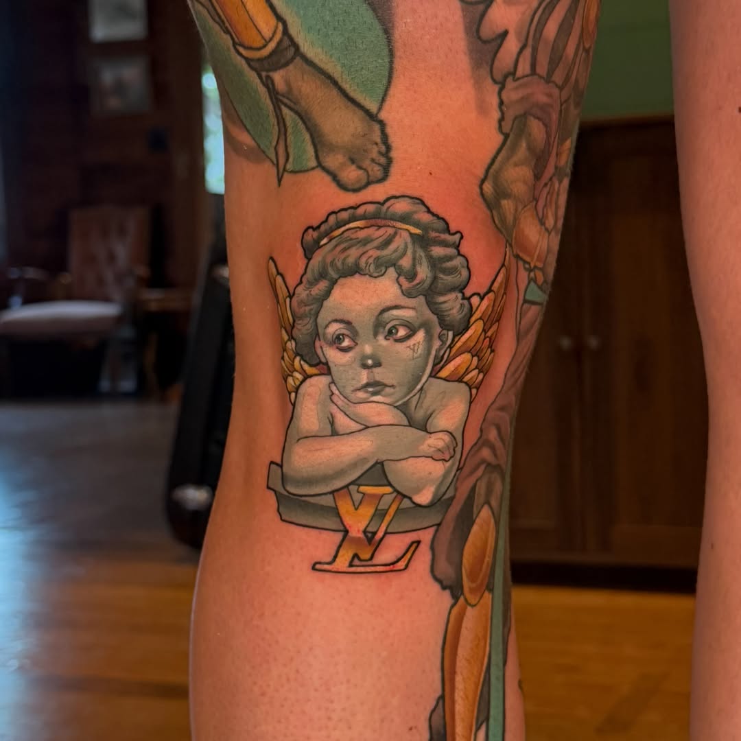 Tattoo by @nathan_thomas_tattoos — realism, black_and_grey