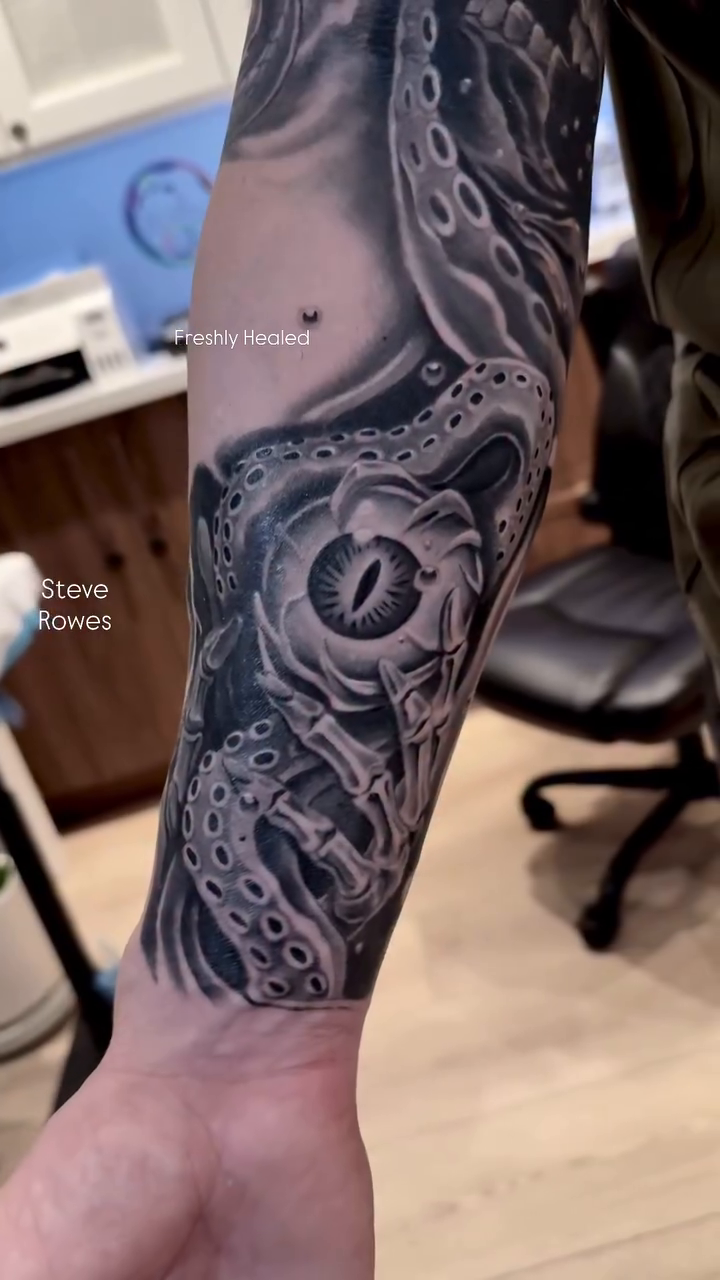 Tattoo by @steverowes — realism, black_and_grey