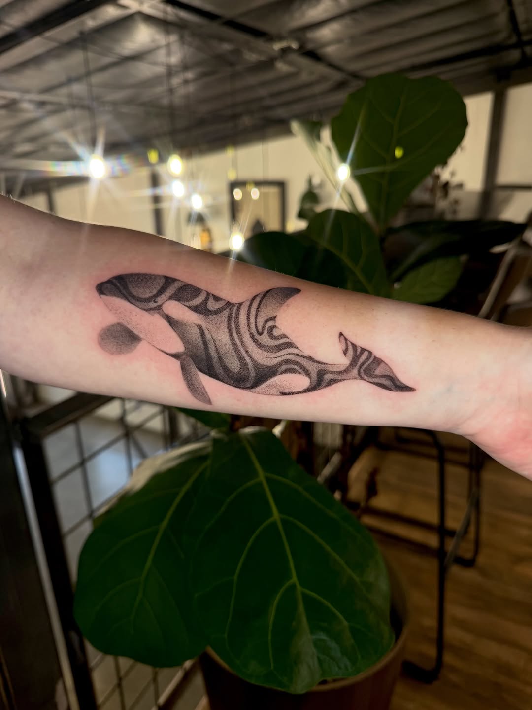 Tattoo by @maliaacarrasco β black_and_grey, dotwork