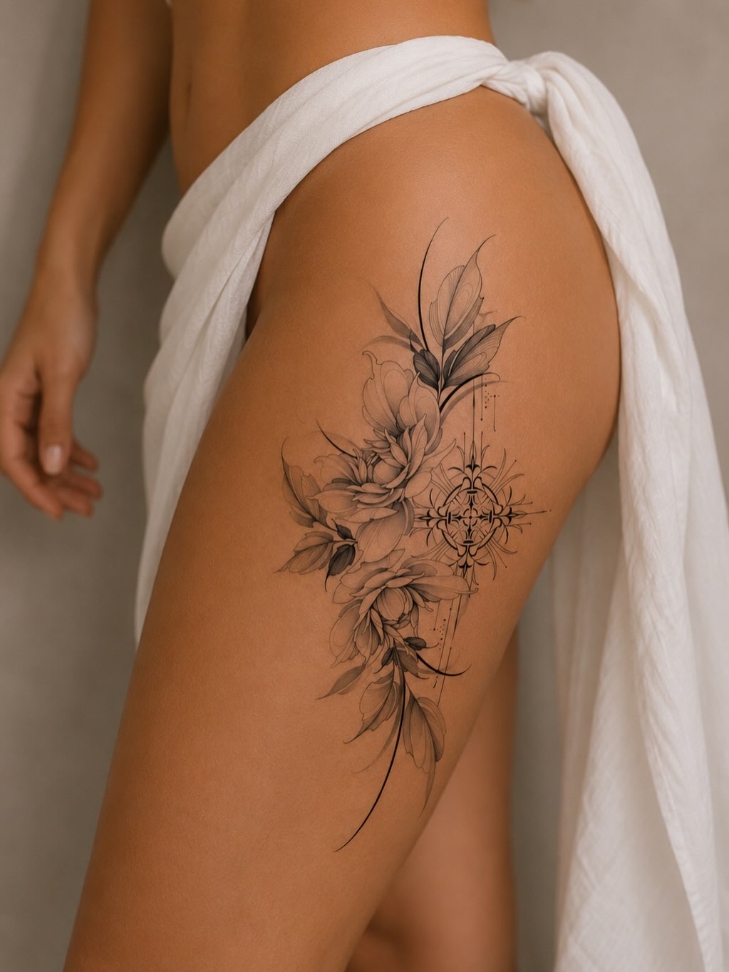 Tattoo by @inkedbycarson — fine_line, black_and_grey