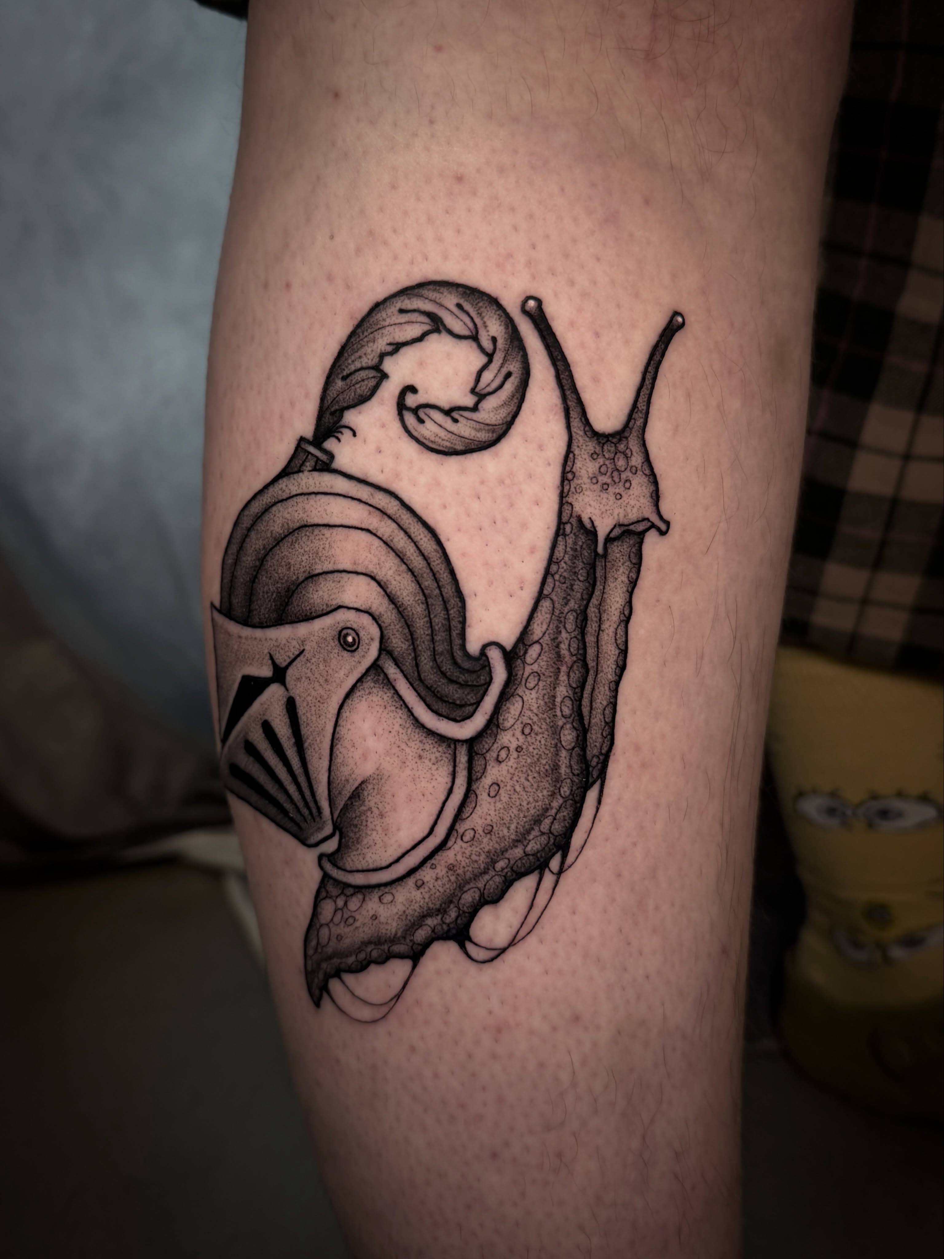 Tattoo by @d.lucian.tattoos — dotwork, black_and_grey