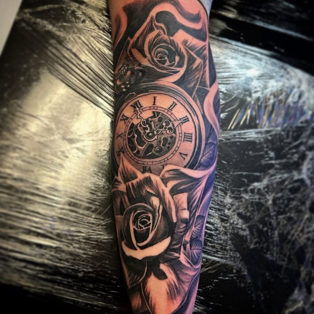 Tattoo by @marky_chavez โ realism, black_and_grey