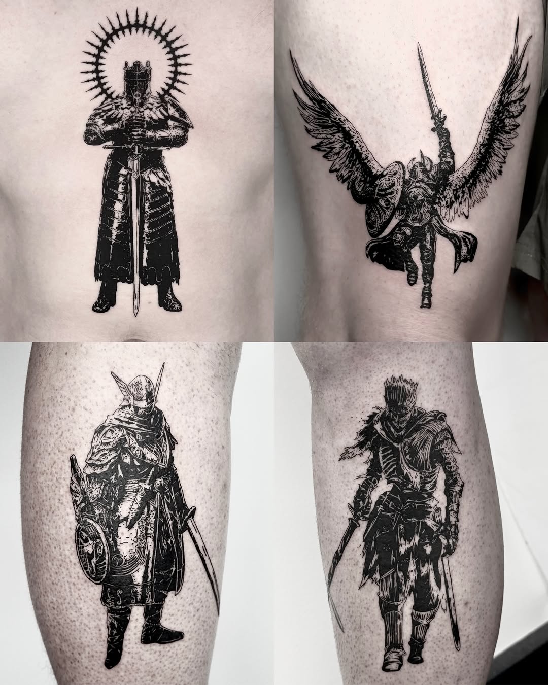 Tattoo by @caesar_tattooer — blackwork, dark_realism