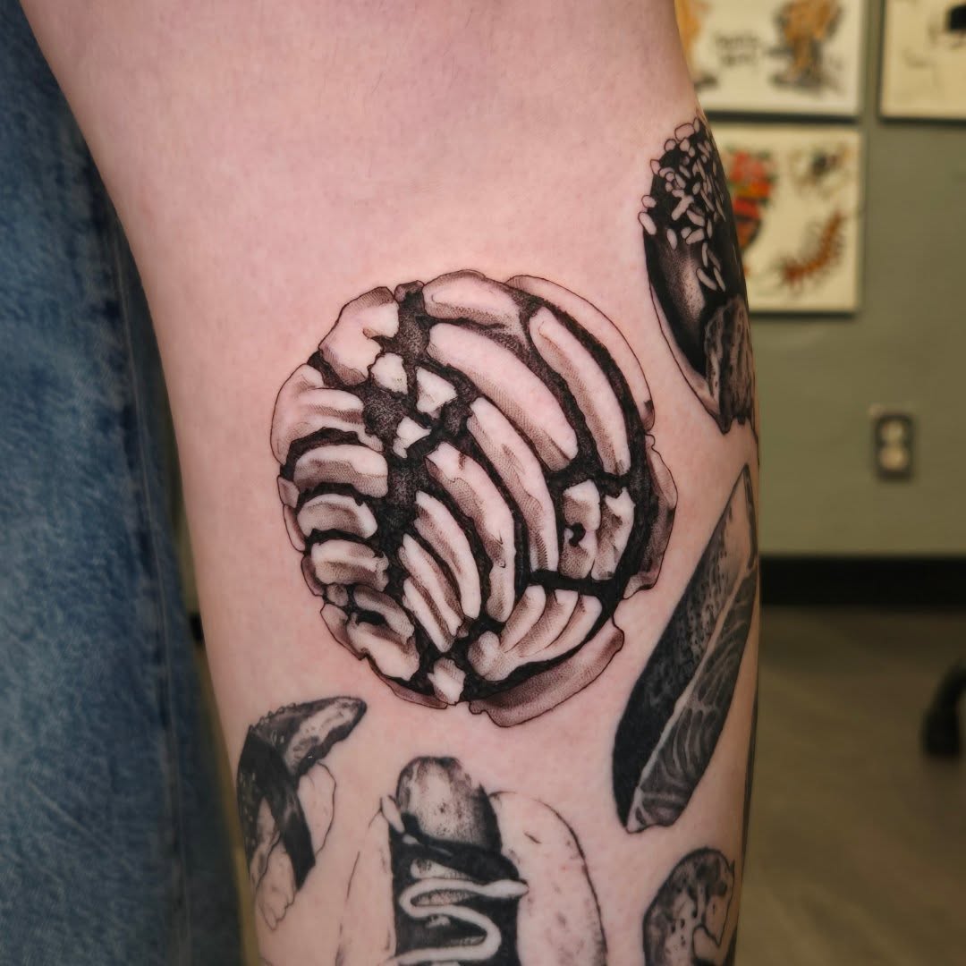 Tattoo by @carshark__ — black_and_grey, realism