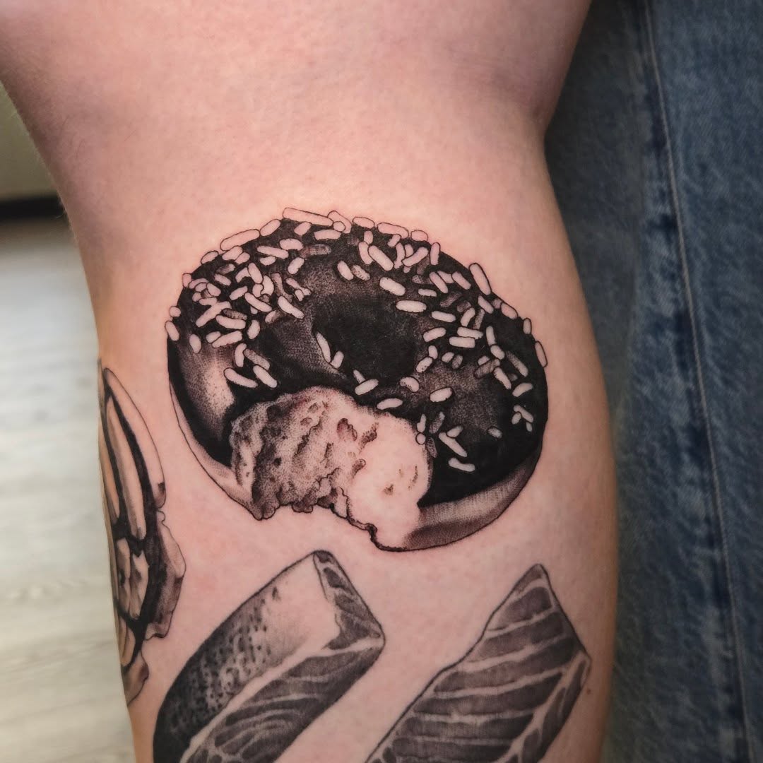 Tattoo by @carshark__ — realism, black_and_grey