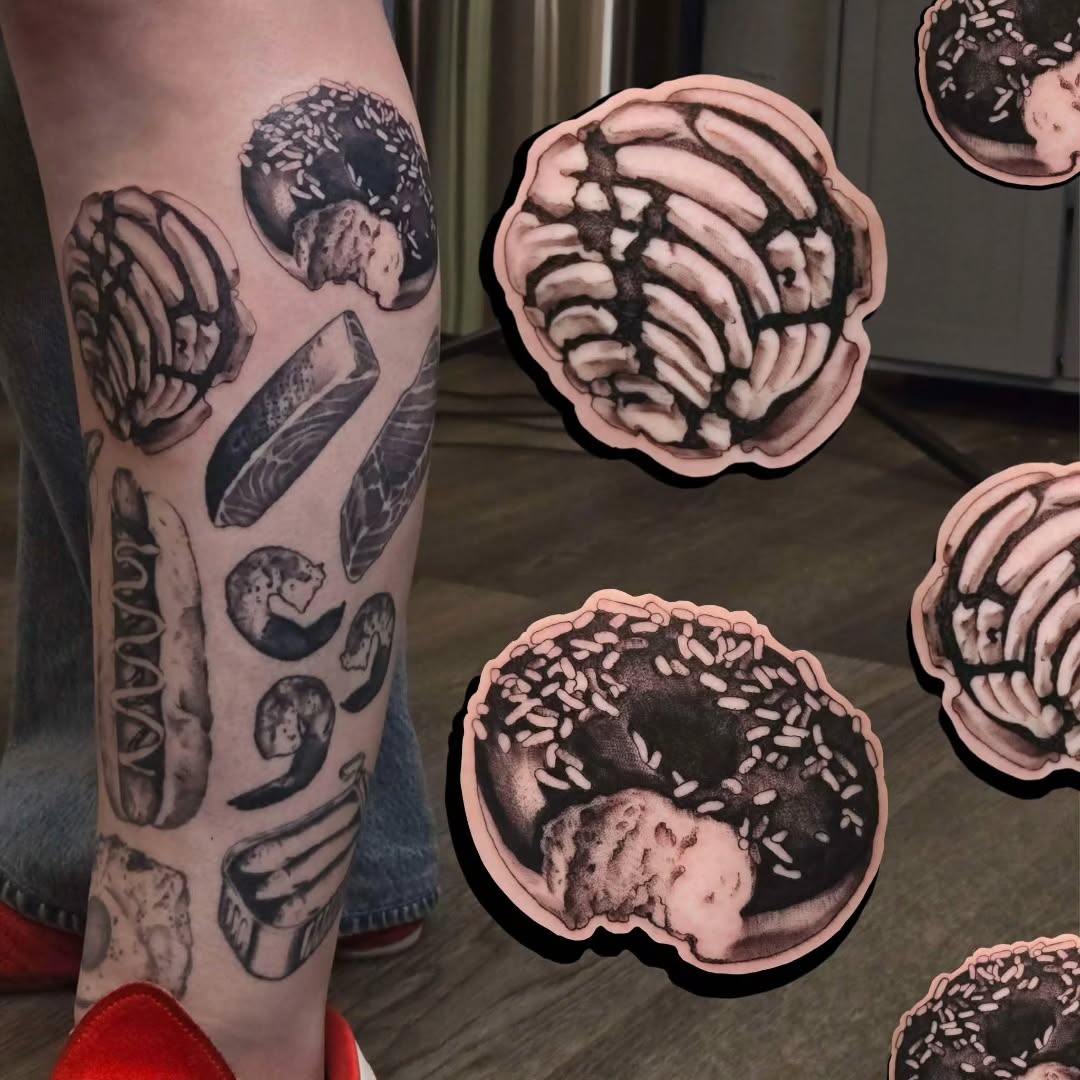 Tattoo by @carshark__ — realism, black_and_grey