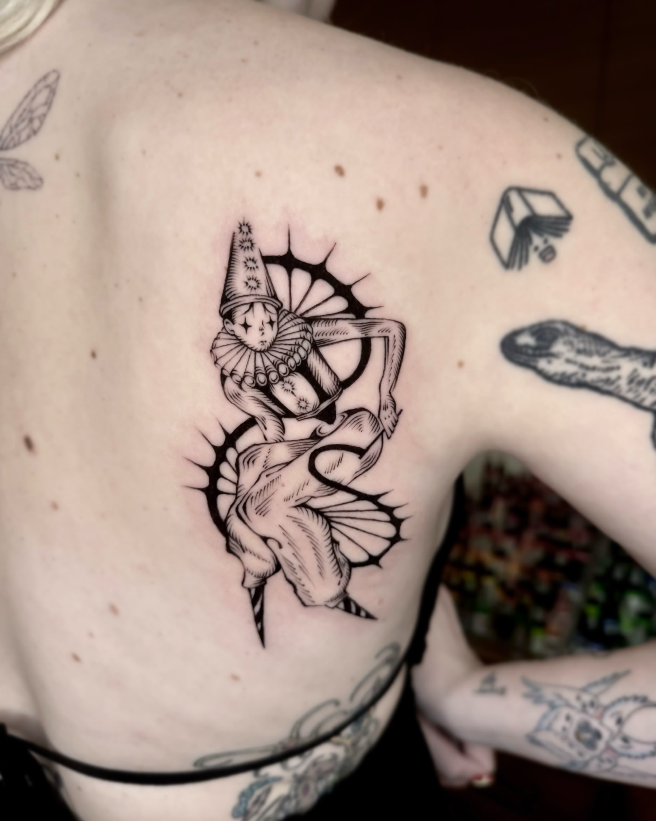 Tattoo by @mimo_tattooist__ — black_and_grey