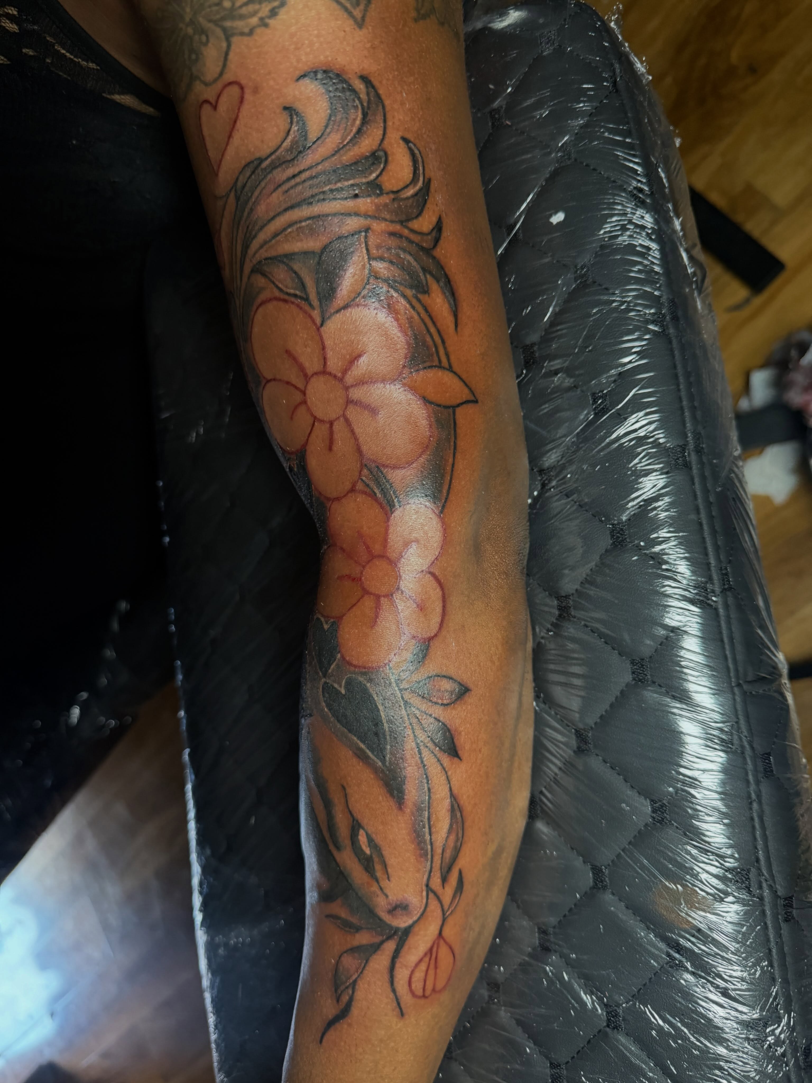 Tattoo by @tcstatts — american_traditional, black_and_grey