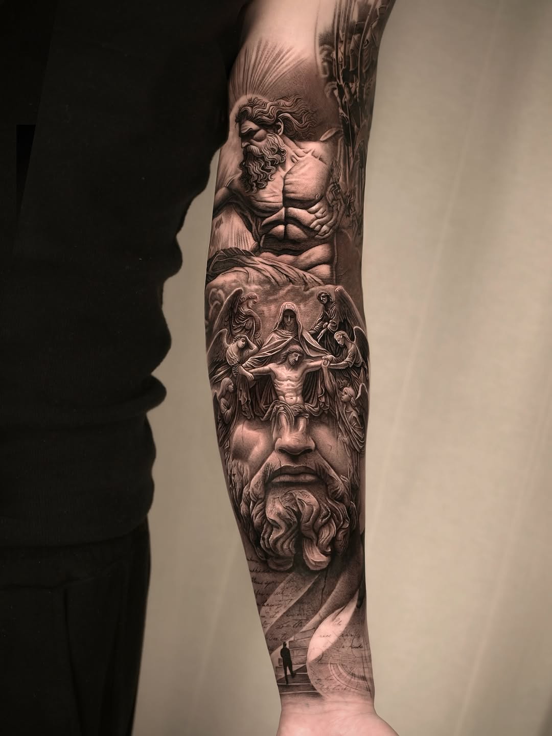 Tattoo by @dopamine_real โ realism, black_and_grey