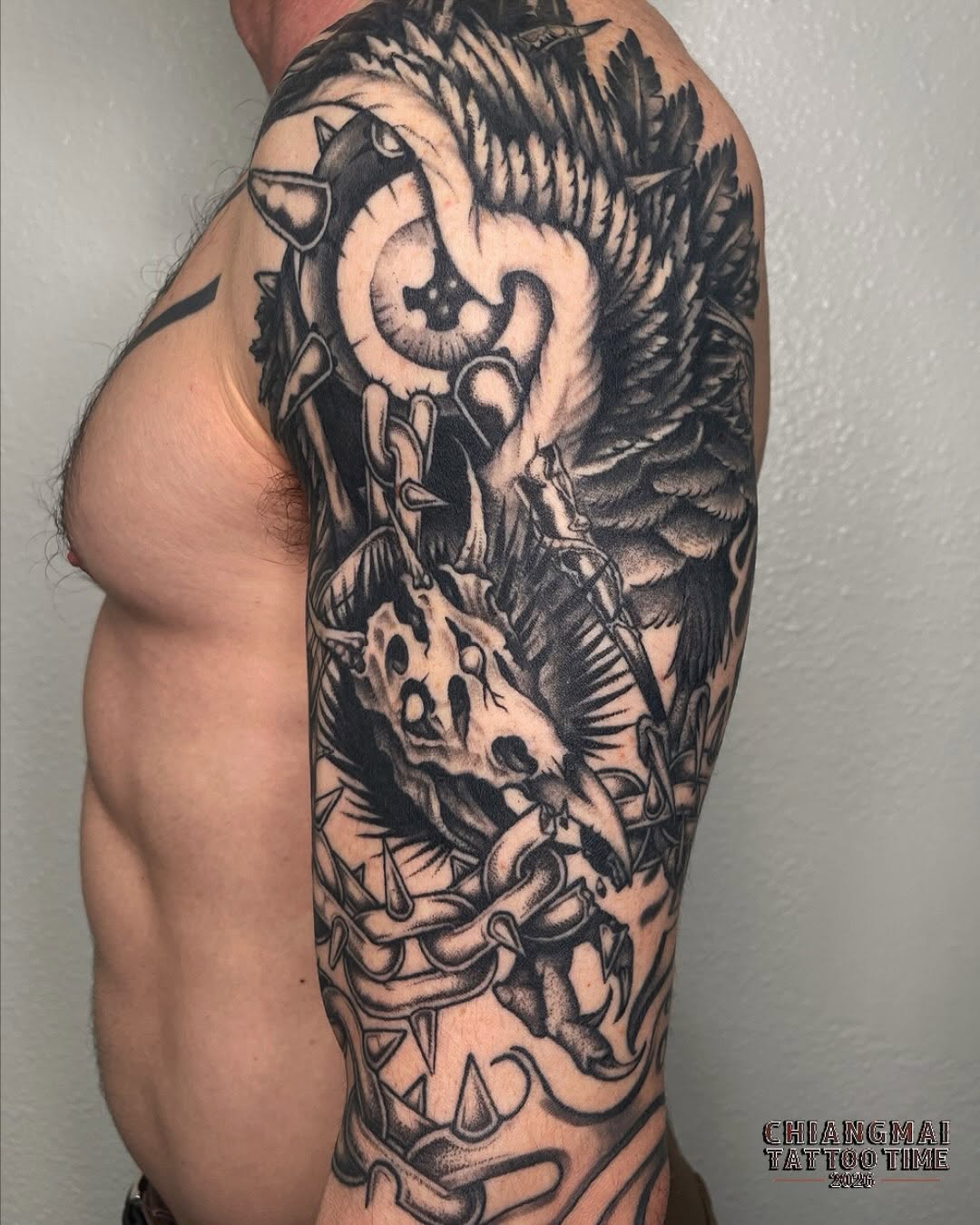 Tattoo by @ghostneedles_ β black_and_grey, realism