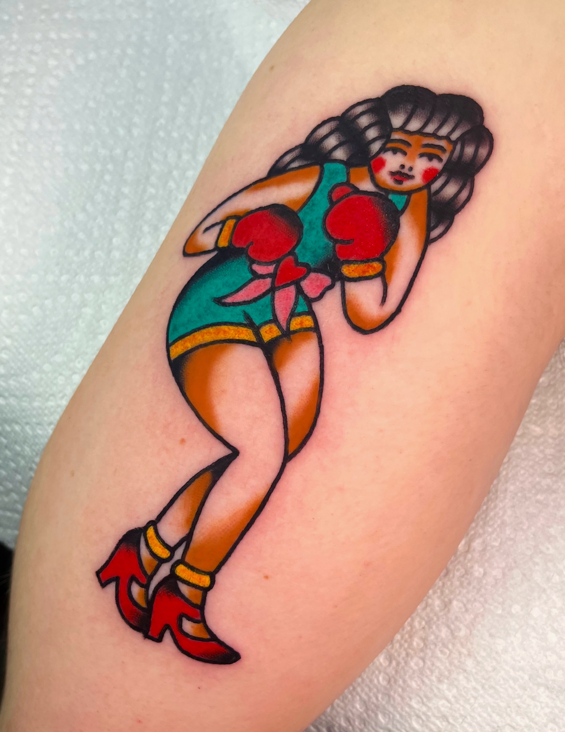 Tattoo by @anchoredaweightattoo — american_traditional