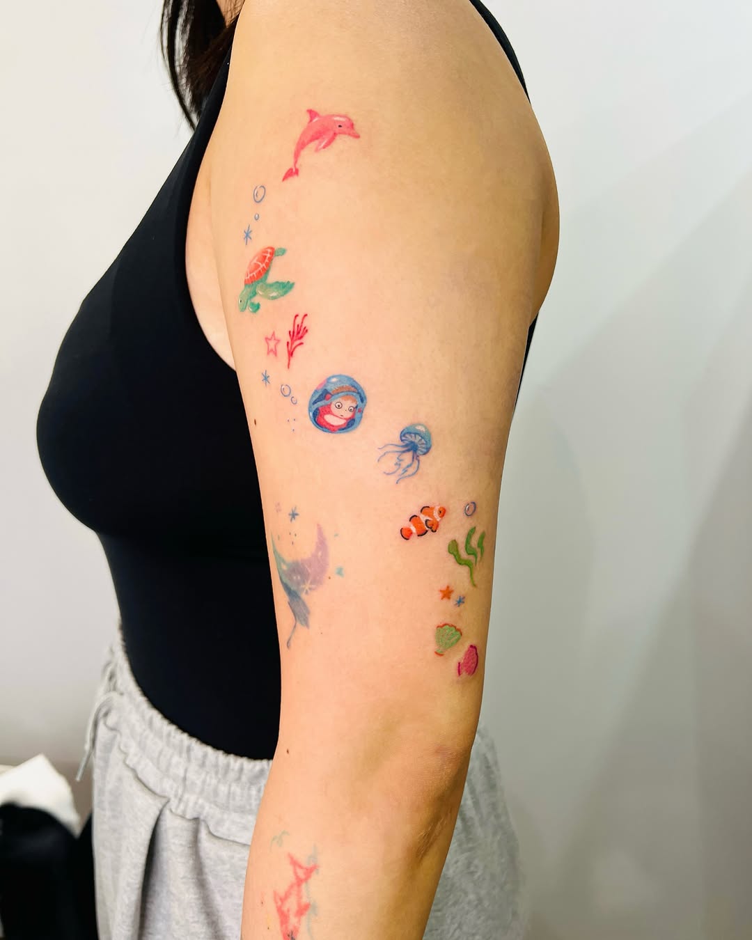 Tattoo by @purinntattoo — fine_line, watercolor