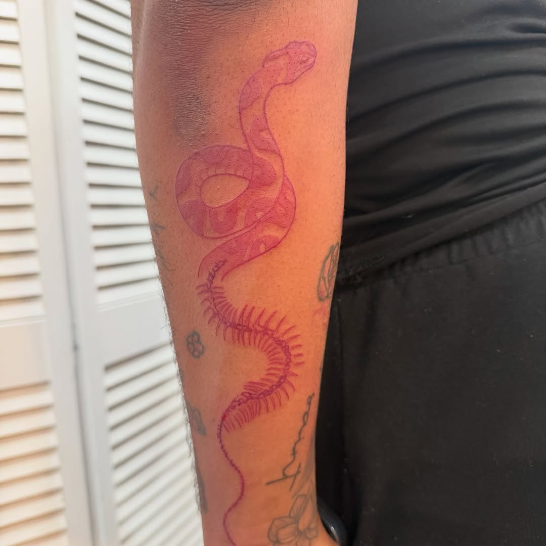 Tattoo by @honeysucktattoo — fine_line, black_and_grey
