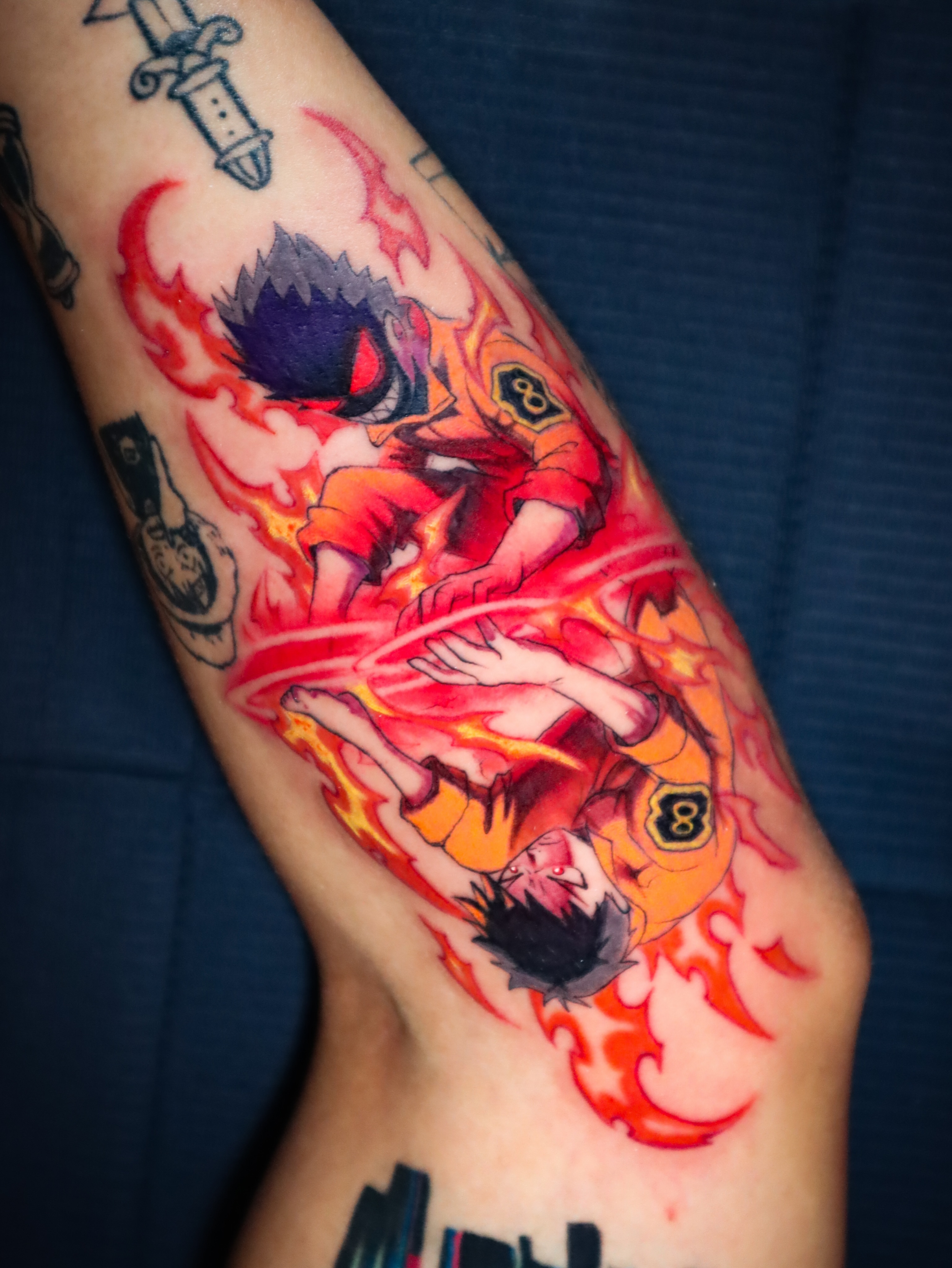 Tattoo by @jesusblones — anime, illustrative