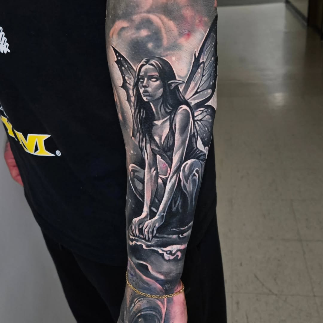 Tattoo by @tylermalek — realism, black_and_grey