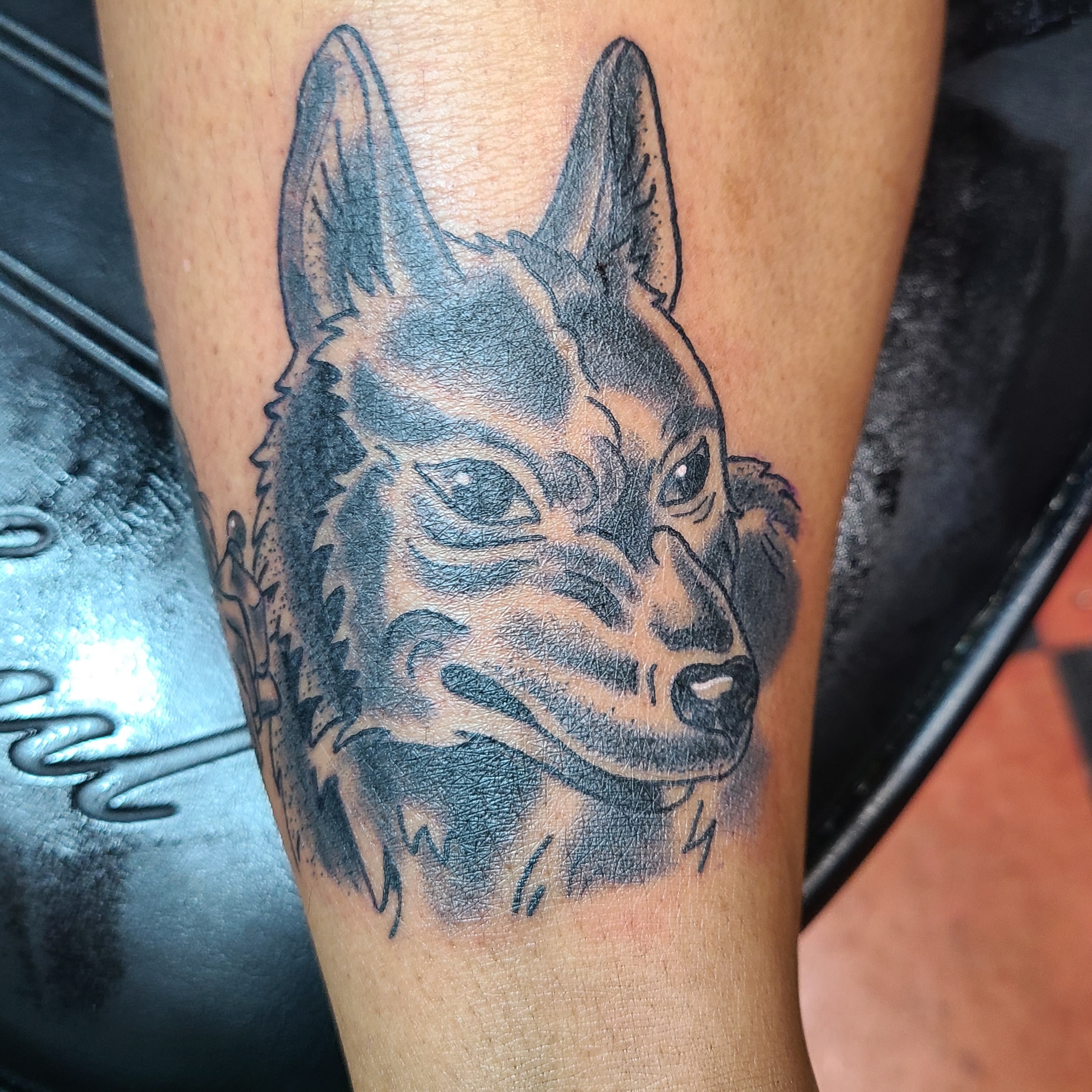 Tattoo by @antispawntattoos — black_and_grey