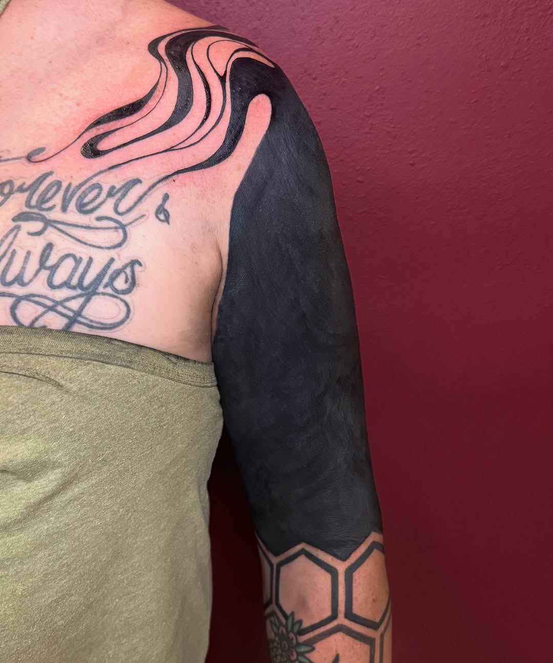 Tattoo by @inkedbybanti — blackwork