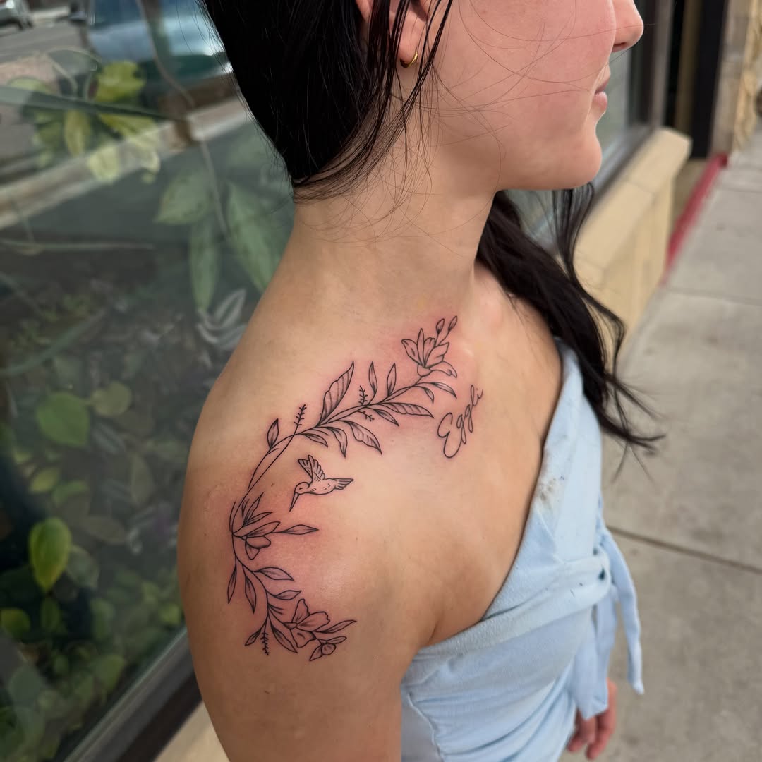 Tattoo by @divinearcaneart — fine_line, lettering_script
