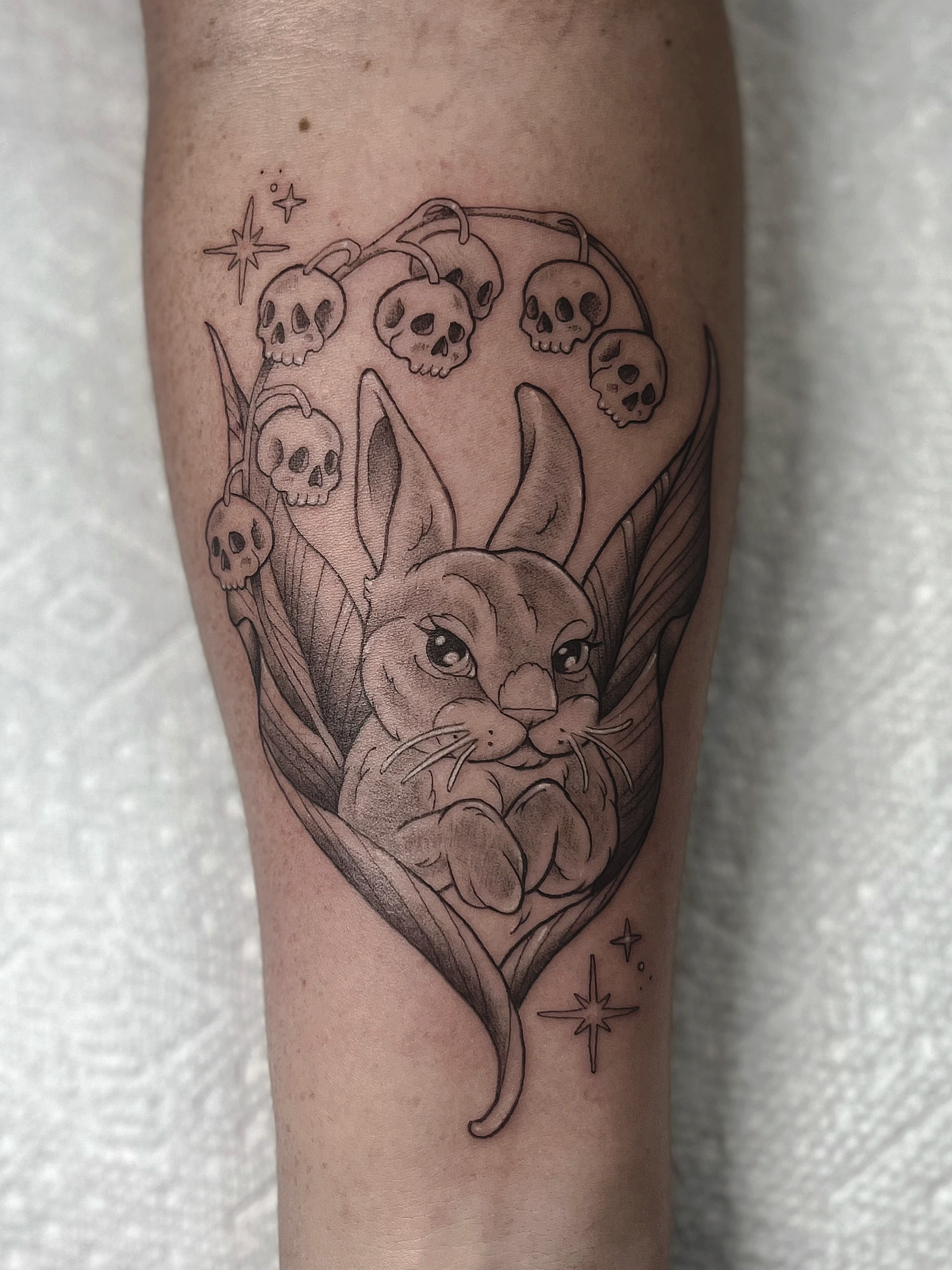 Rabbit realism tattoo on the forearm by β
πΈππππ β