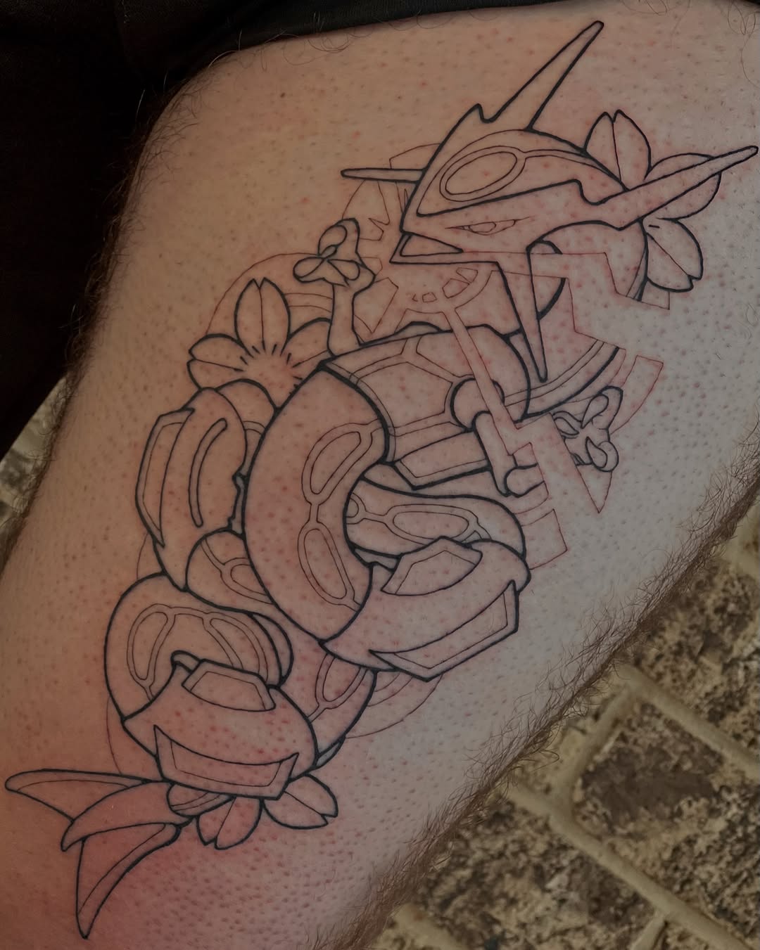 Tattoo by @mousepawz_tattoo — anime, geometric