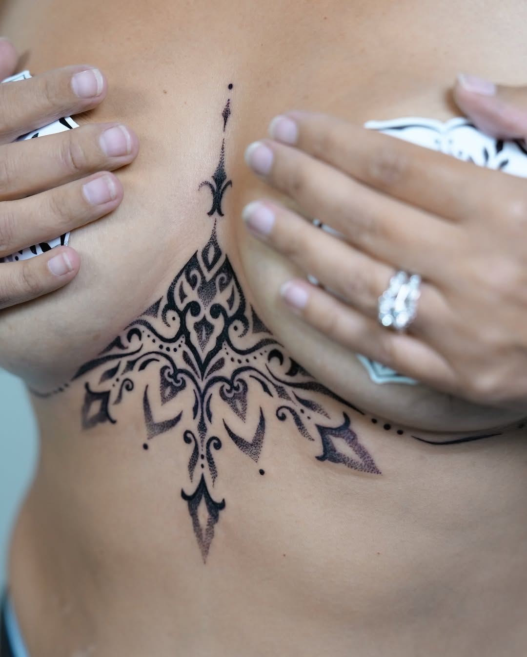 Tattoo by @nairadots — dotwork, ornamental