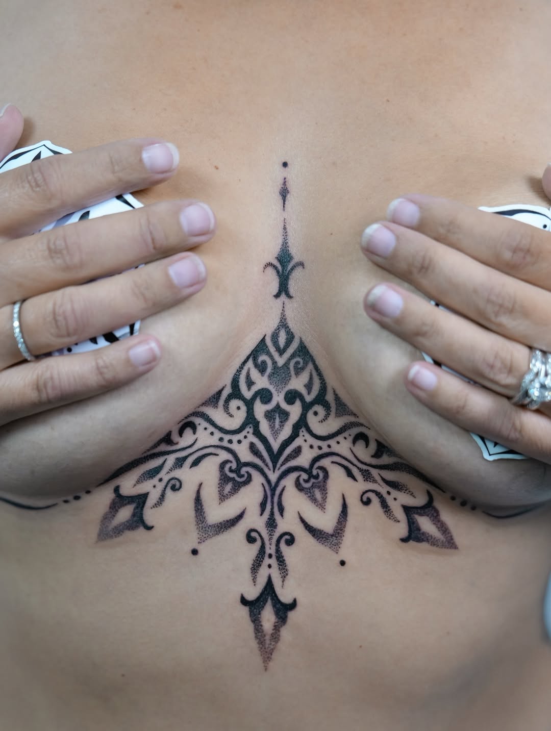 Tattoo by @nairadots — dotwork, ornamental