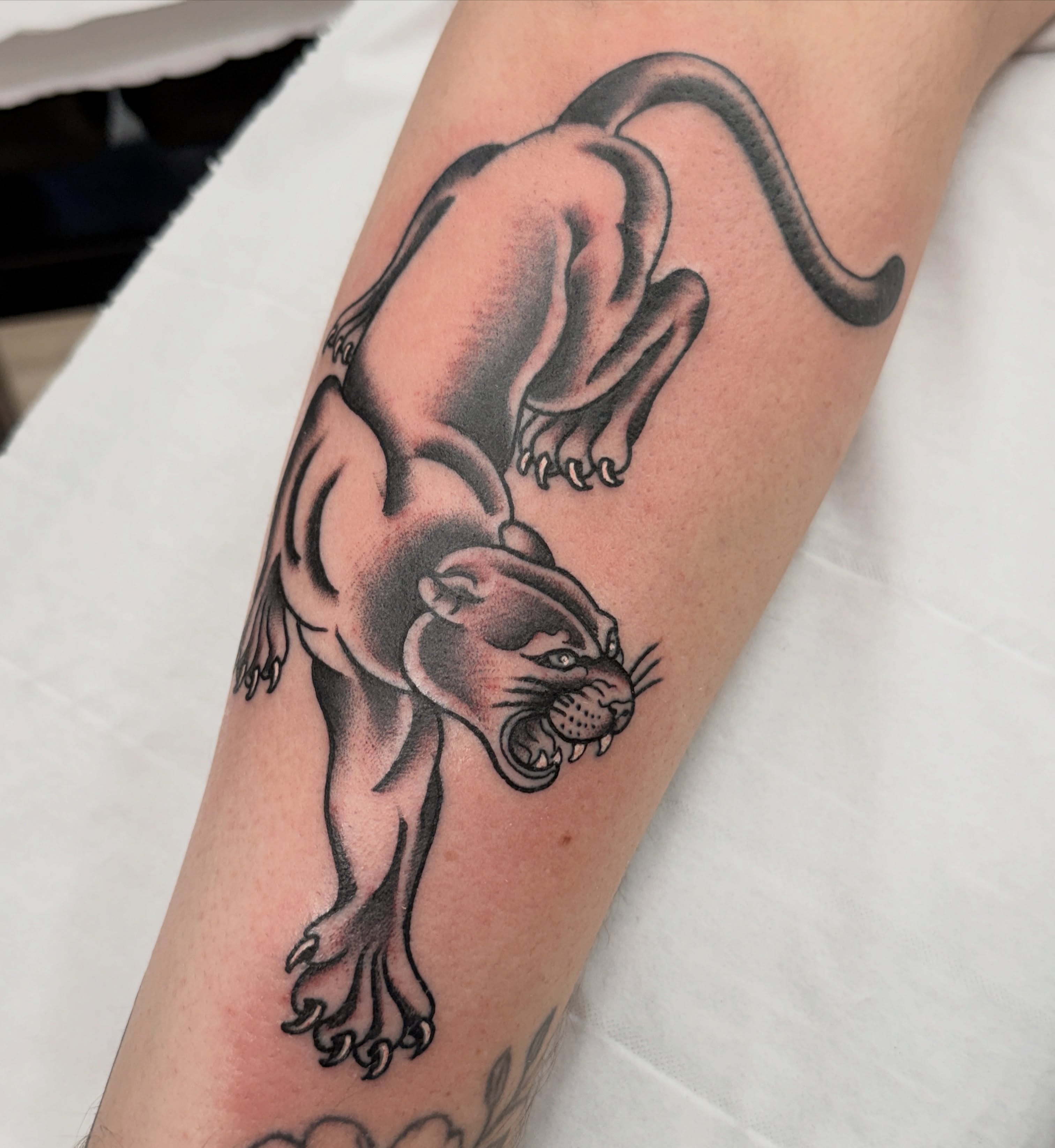Tattoo by @franztattooist — black_and_grey