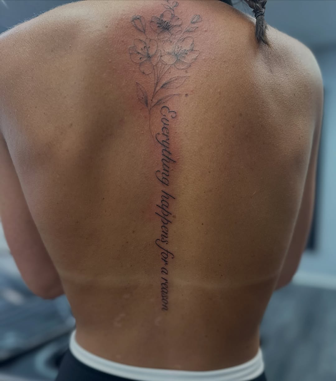 Tattoo by @izabella.tattoos — lettering_script, fine_line