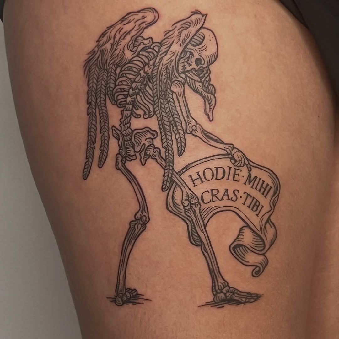 Tattoo by @futurefires42 — blackwork, lettering_script
