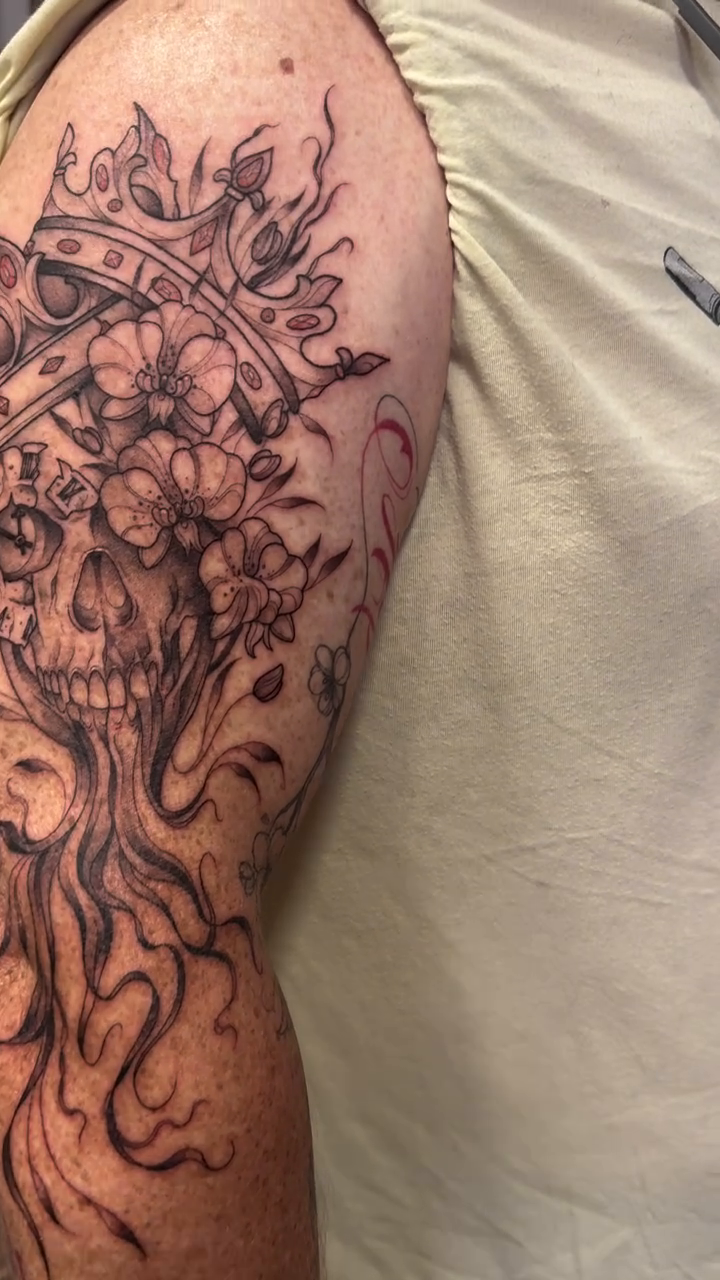 Tattoo by @jillian_k_j — black_and_grey, realism