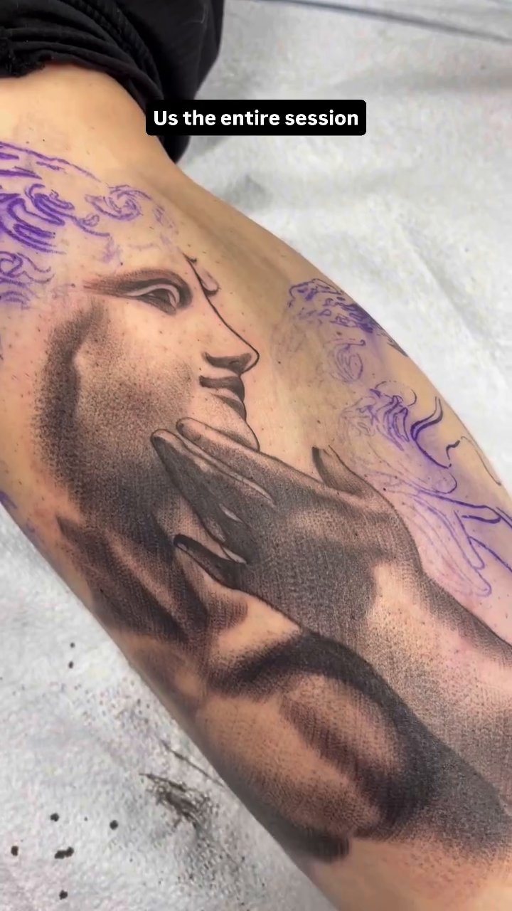 Tattoo by @cv__tattoo — realism, black_and_grey