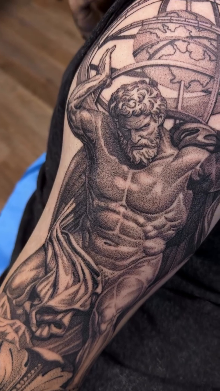Tattoo by @cot_tattoo — realism, black_and_grey