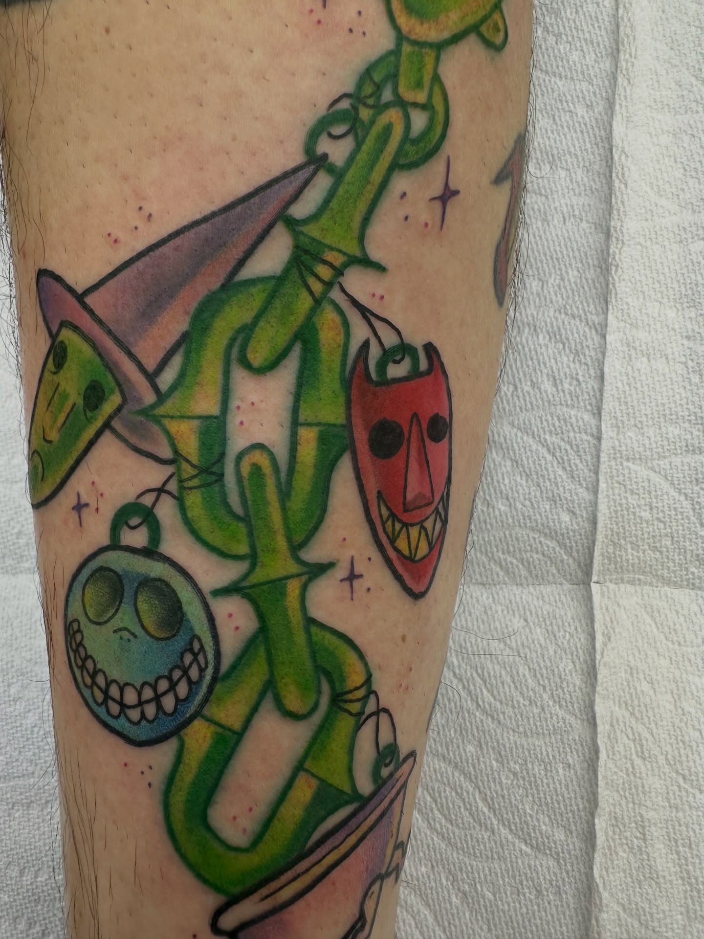 Tattoo by @ugh_mychaela โ american_traditional, dotwork