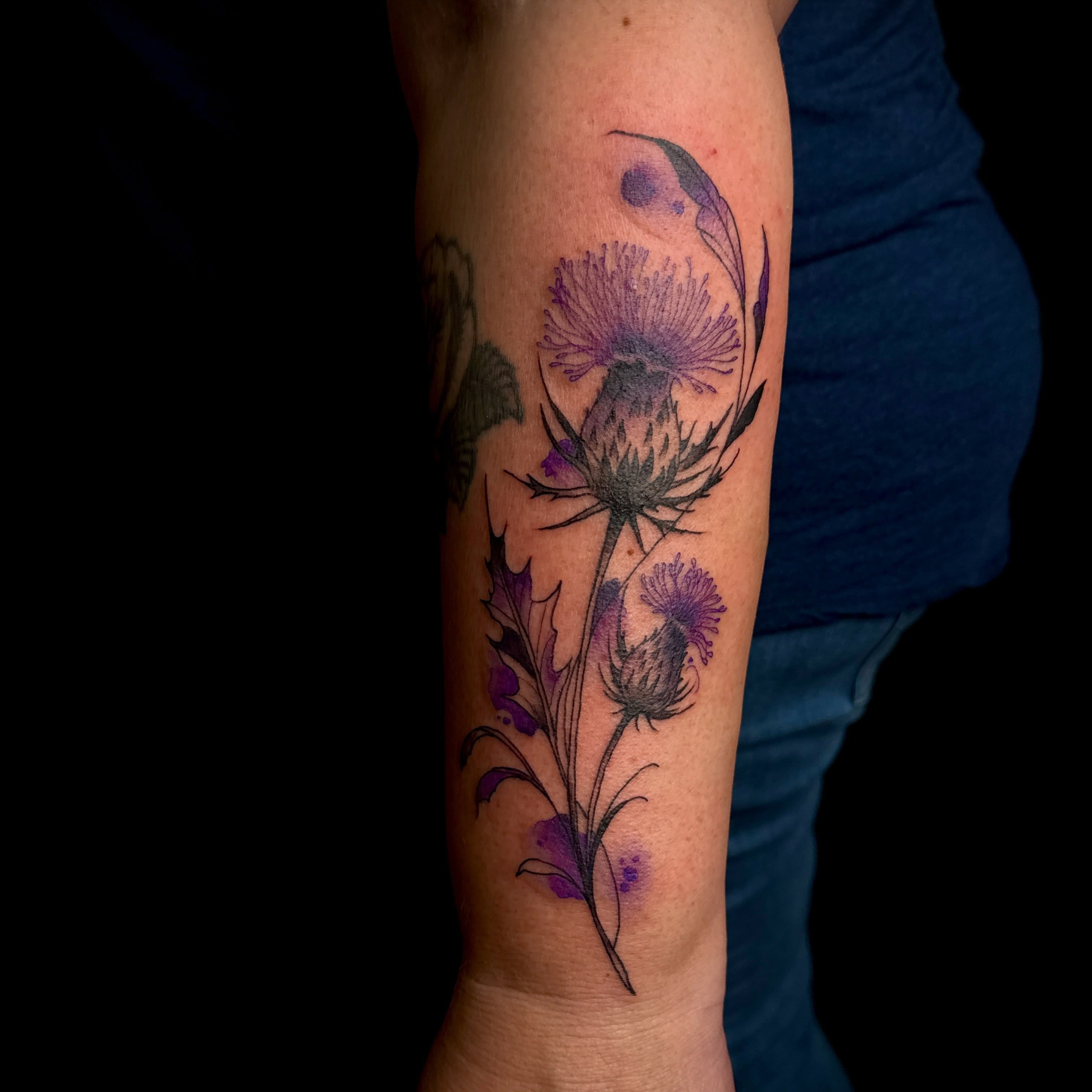 Tattoo by @uncle_dinky_art — watercolor