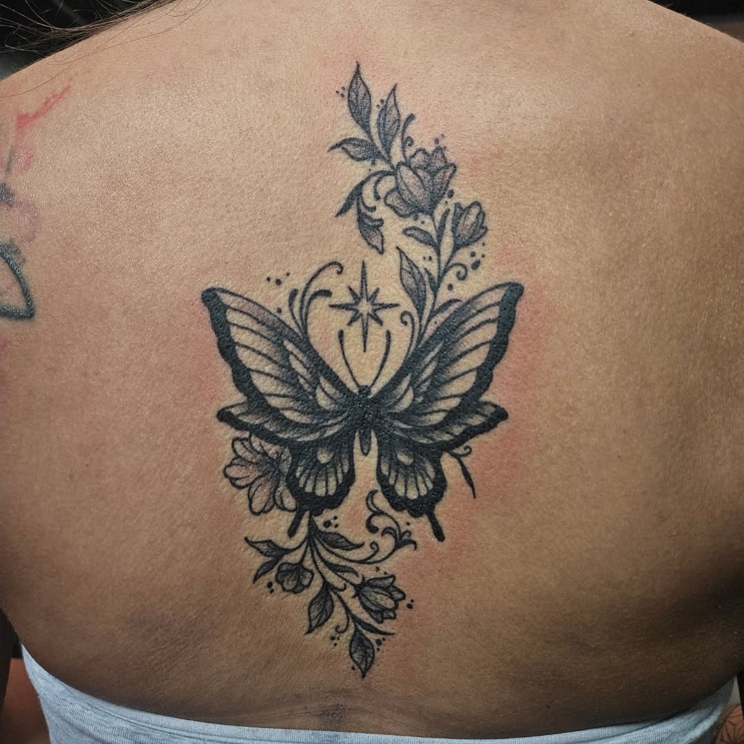 Tattoo by @babyghoul_inked — fine_line, black_and_grey